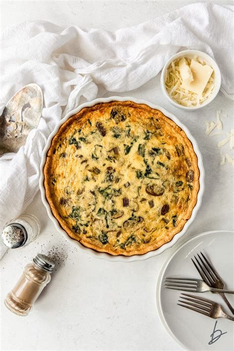 Spinach Mushroom Quiche Video If You Give A Blonde A Kitchen
