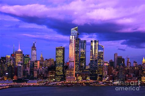 Ny Skyline Purple Twilight Photograph By Regina Geoghan Fine Art America