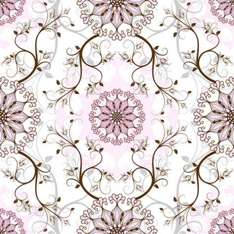 Elegant Floral Seamless Pattern Vector Graphic Vector Pattern Free