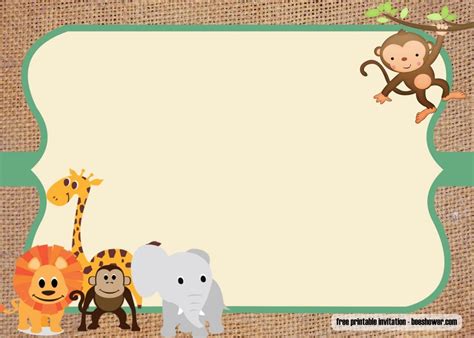 Adobe spark has broken down all the design elements and laid there are lots of ways to personalize your baby shower invitation templates. FREE Safari theme baby shower invitations Templates ...