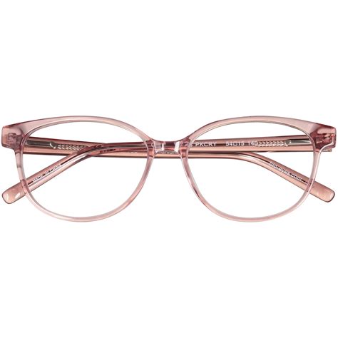 Bio Eyes Womens Be223 Geranium Pink Crystal Eyeglass Frames