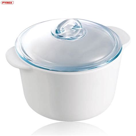 pyrex glass lid cookware ceramic round casserole vitro kitchen flame