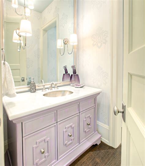 What kind of flooring is in a purple kitchen? Lavender Love | Shining on Design