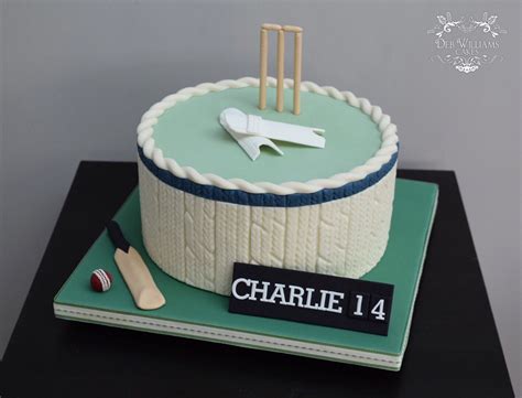 Cricket Theme Birthday Cake By Deb Williams Cakes Cricket Cake