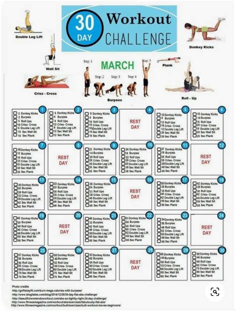 Marine Daily 16 Workout ~ Workout Printable Planner