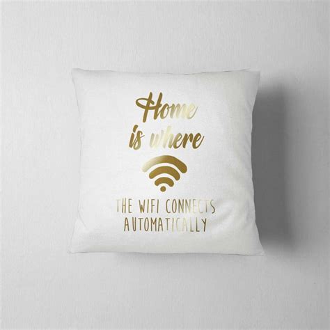 Home Is Where The Wifi Connects Automatically Pillow Cases Etsy