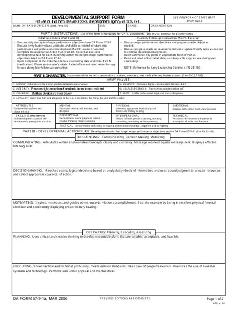 Da Form 67 9 1a Fill Out Sign Online And Download Printable Pdf