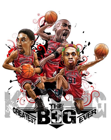 Chicago Bulls BIG 3 Michael Jordan Basketball Michael Jordan