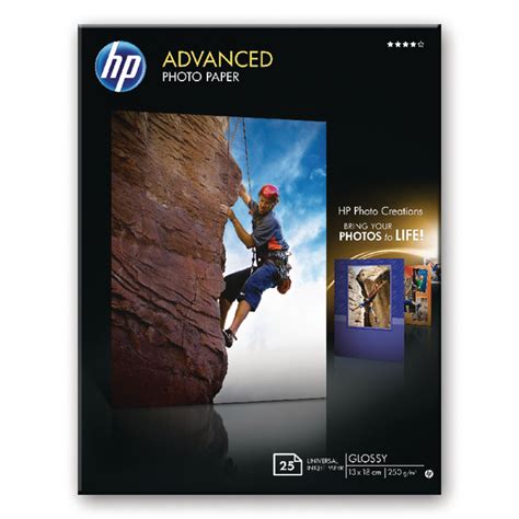 Hp Advanced Photo Paper 250gsm 13 X 18cm Glossy Q8696a