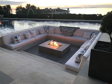 Firepit Outdoor Pool Furniture Fire Pit Seating Area Backyard Seating