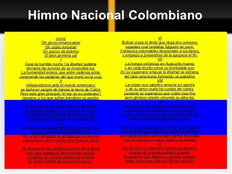El Himno Nacional De Colombia