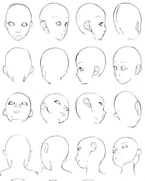 Art Child Head Face Drawing Reference Side Face Drawing