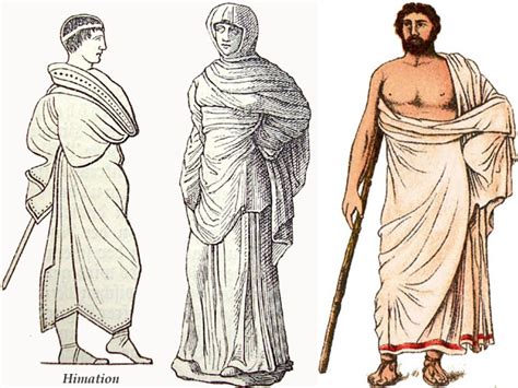 They wore light clothes because the climate was hot for the. Himation