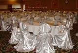 Pictures of Silver Satin Chair Covers