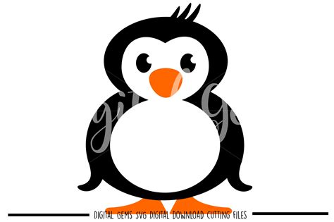 Penguin SVG / EPS / DXF Files