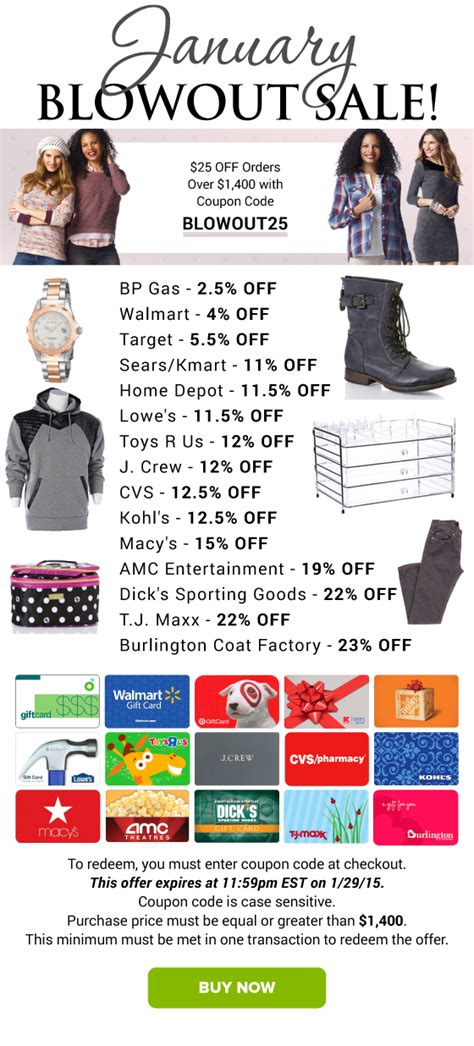 Select a design and amount. January Blowout Sale: Walmart 4% OFF, Target 5.5% OFF, Macy's 15% OFF & More | Buy discounted ...