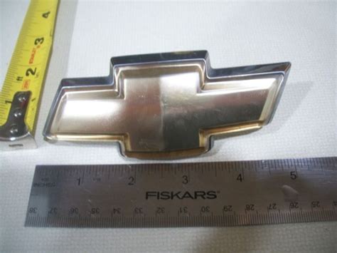 Chevy Chevrolet Bowtie Gold Symbol Emblem Oem Chrome Used Ebay