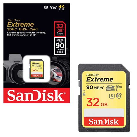4.9 out of 5 stars based on 47 product ratings(47). Sandisk Extreme SDHC Memory Card UHS-1 Class 10 32GB