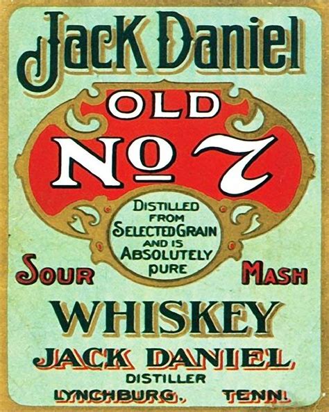Ecool Jack Daniel Old No 7 Whiskey Retro Shabby Chic Vintage Style
