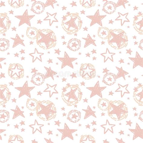 Starry Seamless Pattern Stock Vector Illustration Of Drawn 90014261