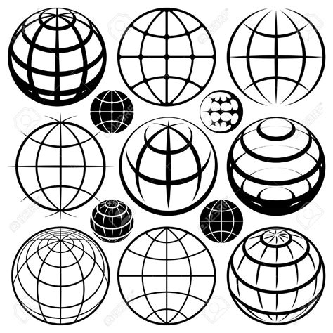 Globe Line Art Free Download On Clipartmag