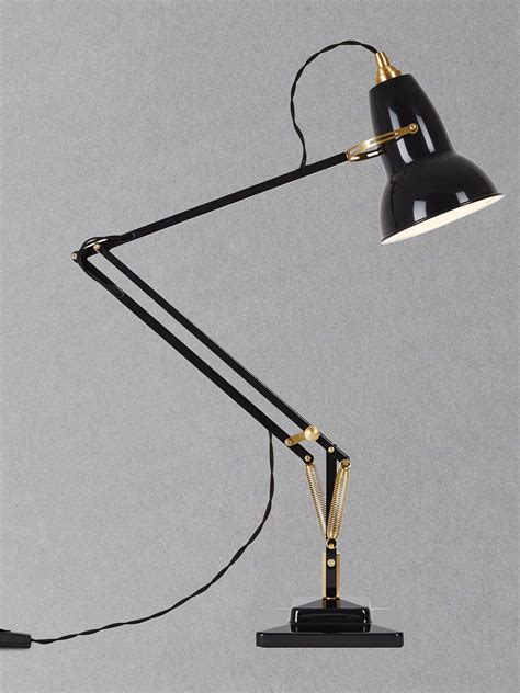 Original 1227 brass desk lamp by anglepoise. Anglepoise Original 1227 Brass Desk Lamp, Elephant Grey ...