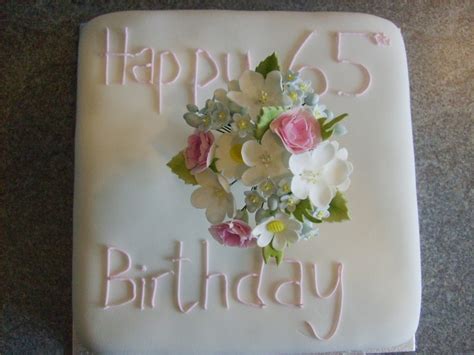 65th Birthday Cake I Designed And Made 65 Birthday Cake Just Cakes 65th Birthday