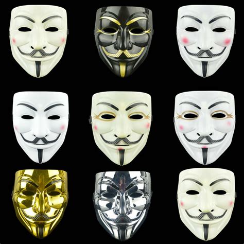 Halloween V For Vendetta Guy Fawkes Anonymous Fancy Dress Cosplay