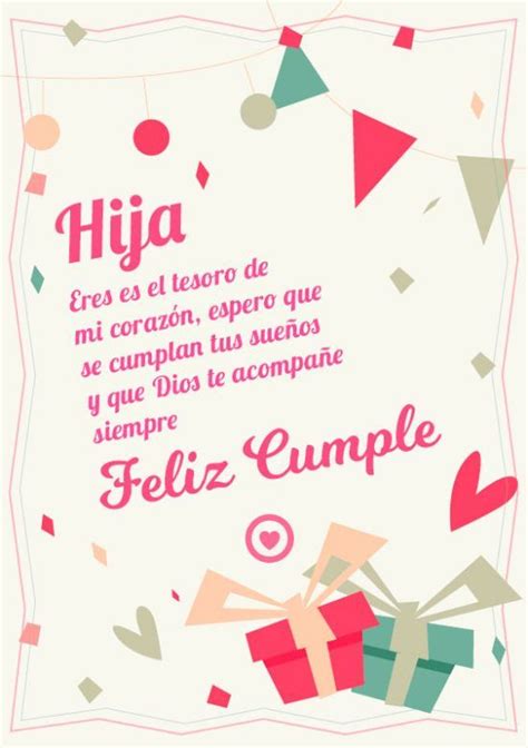Linda Tarjeta De Cumpleaños Para Mi Hija Happy Birthday Celebration
