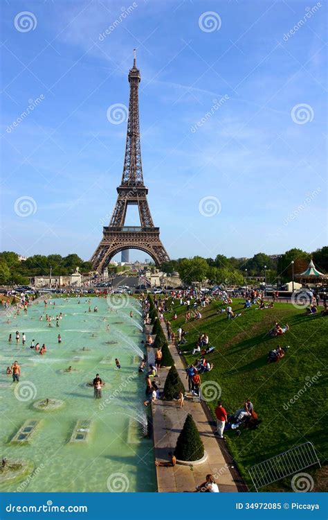 Eiffel Tower In Paris Editorial Image Image Of History 34972085