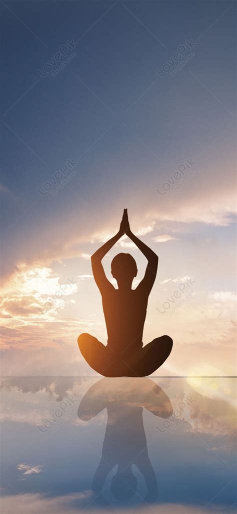Sunset Yoga Mobile Wallpaper Images Free Download On Lovepik 400374373