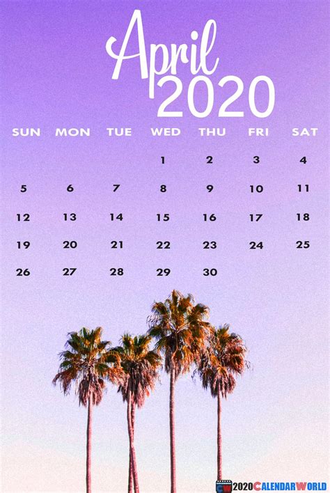 April 2020 Calendar Wallpapers Top Free April 2020 Calendar