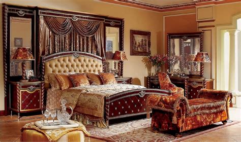 Need help choosing black bedroom sets ? 4-Pc Zeus European Burgundy Luxury Bedroom Set - USA ...
