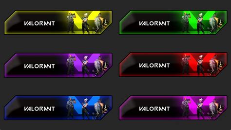 Special Valorant Themed Info Panel For Twitch Free Twitch Info Panel