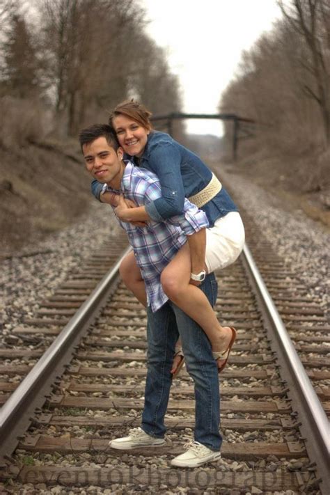 Railroad Engagement Picture Seven19photography Engaged Couples Photography Engagement