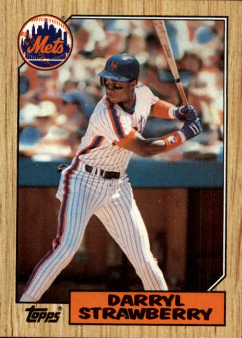 Learn more in this look at the 20 most valuable! 1987 Topps Darryl Strawberry #460 Baseball Card | eBay