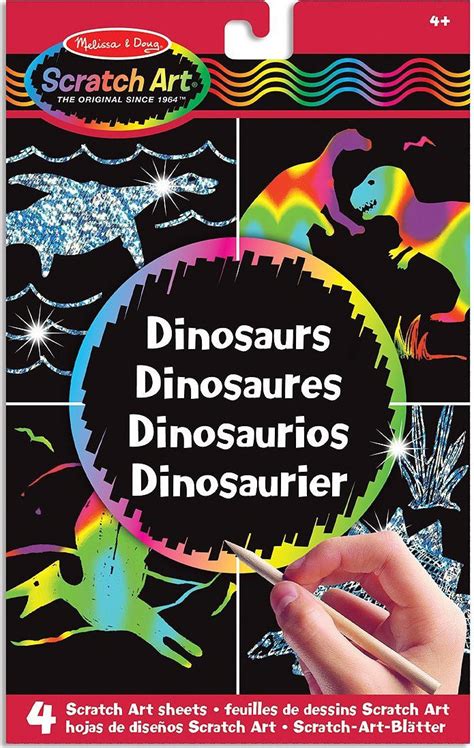 Melissa And Doug Ζωγραφική Scratch Art Dinosaurs για 4 Ετών 5917