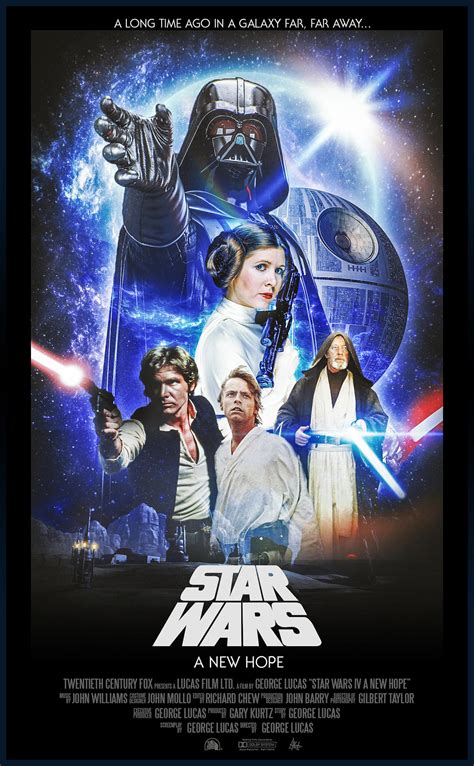 Star Wars Episode Iv A New Hope Poster By Visutox On Deviantart
