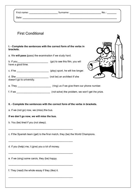 First Conditional Worksheet