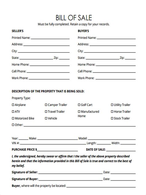 Kc golf cart company customized the cart exactly how we wanted and has provided exceptional customer. Bill Of Sale Form For Golf Cart | Bill of Sale Form