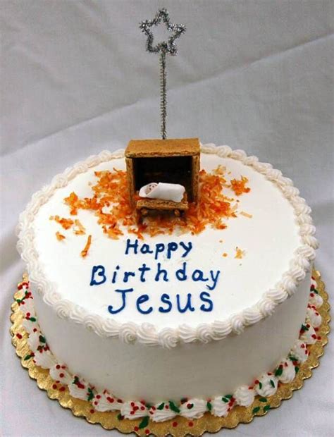 Happy Birthday Jesus Cake Holiday Snacks Pinterest
