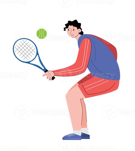 Personas Personaje Jugando Tenis 20006488 Png