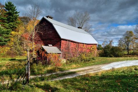 Old Red Barn In The Berkshires Red Barn Berkshires Nature Photography