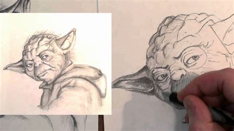 How To Draw Yoda Step By Step Youtube
