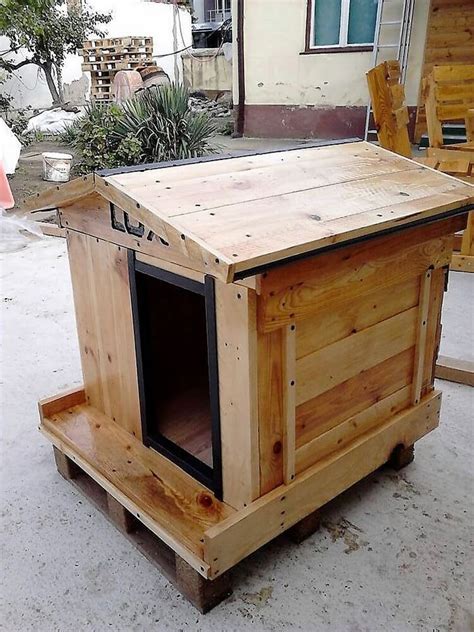 Diy Pallet Dog Cat House Step By Step Pallet Wood Projects