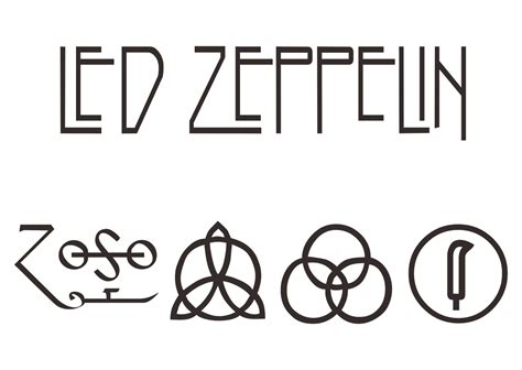 Led Zeppelin Logo Vector Rock Band~ Format Cdr Ai Eps