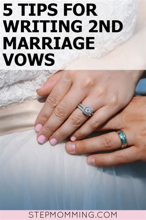 tips and tricks for writing second marriage vows resources and coaching for