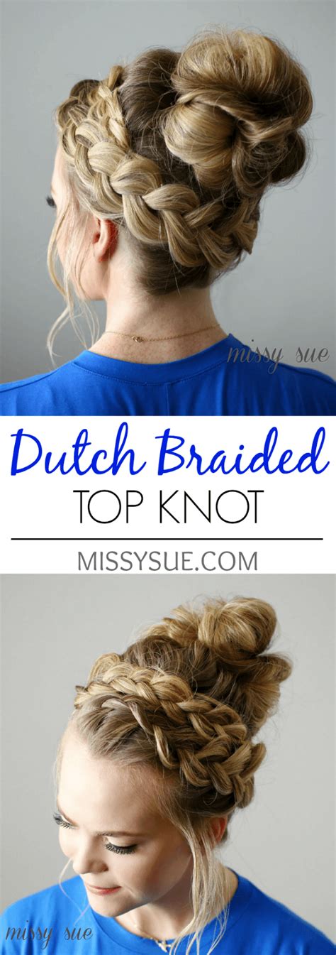 Dutch Braided Top Knot