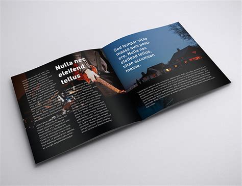 Free square brochure mockups - Mockups Design