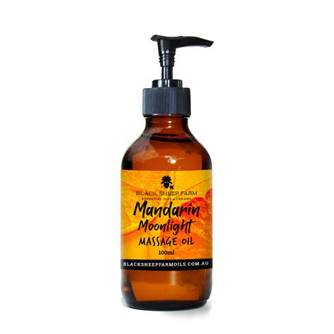 Mandarin Moonlight Massage Oil Black Sheep Farm Oils